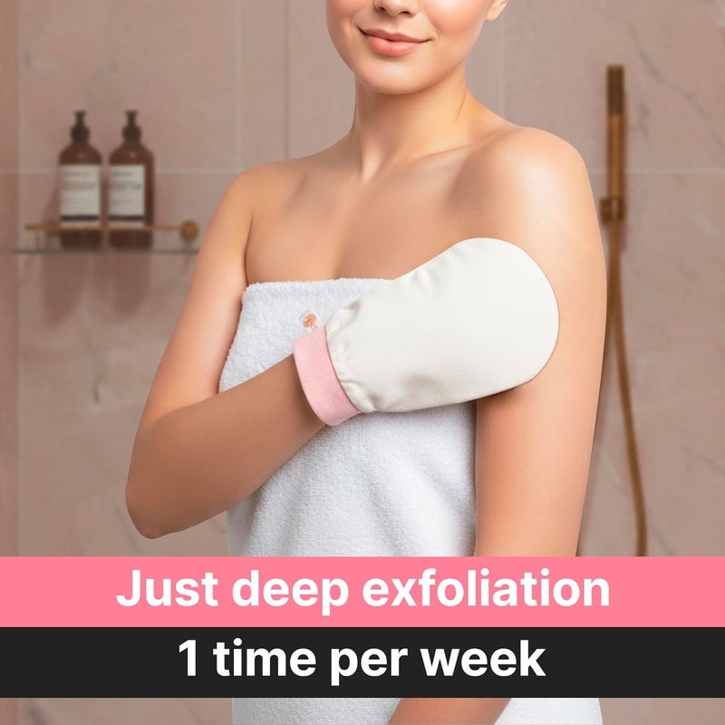 Nature Creature Vegan Silk Exfoliating Gloves Set (2 Pack) – Korean Spa Body Scrubber Mitt for Dead Skin & Ingrown Hair | Gift for Smooth Glowing Skin - Image 5